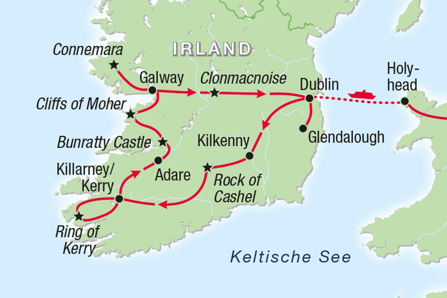 Rundreise nach Irland, Europas wundervolle grüne Insel